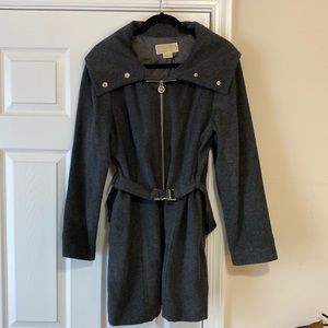 Authentic Michael Kors grey wool pant coat size 14